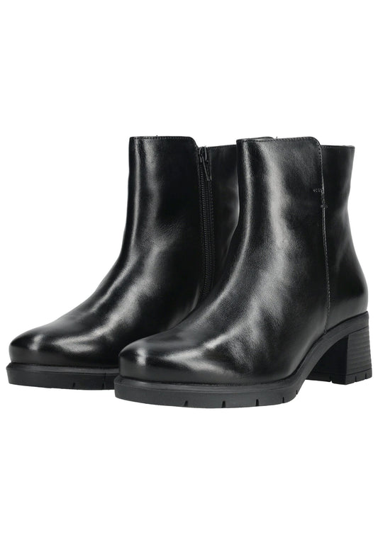 ara Stiefelette Leder Schwarz