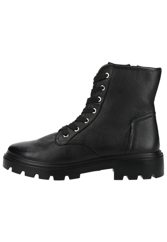 ara Stiefelette Leder Schwarz