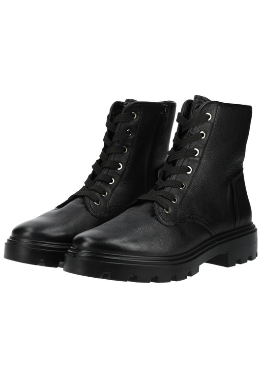 ara Stiefelette Leder Schwarz