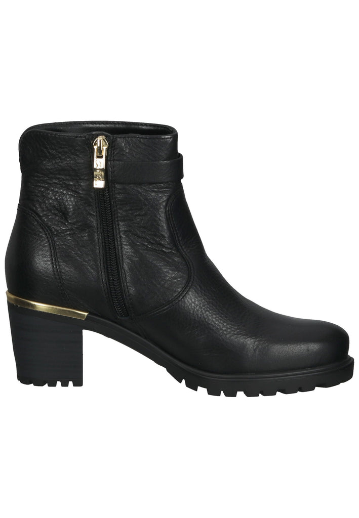 ara Stiefelette Leder Schwarz/Gold
