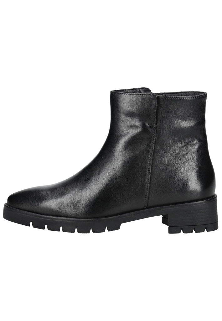 ara Stiefelette Leder Schwarz Lack
