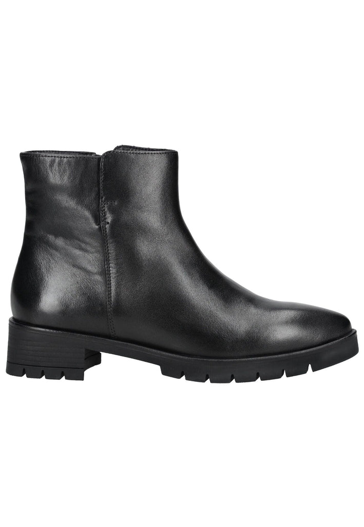 ara Stiefelette Leder Schwarz Lack