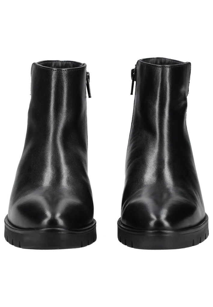 ara Stiefelette Leder Schwarz Lack