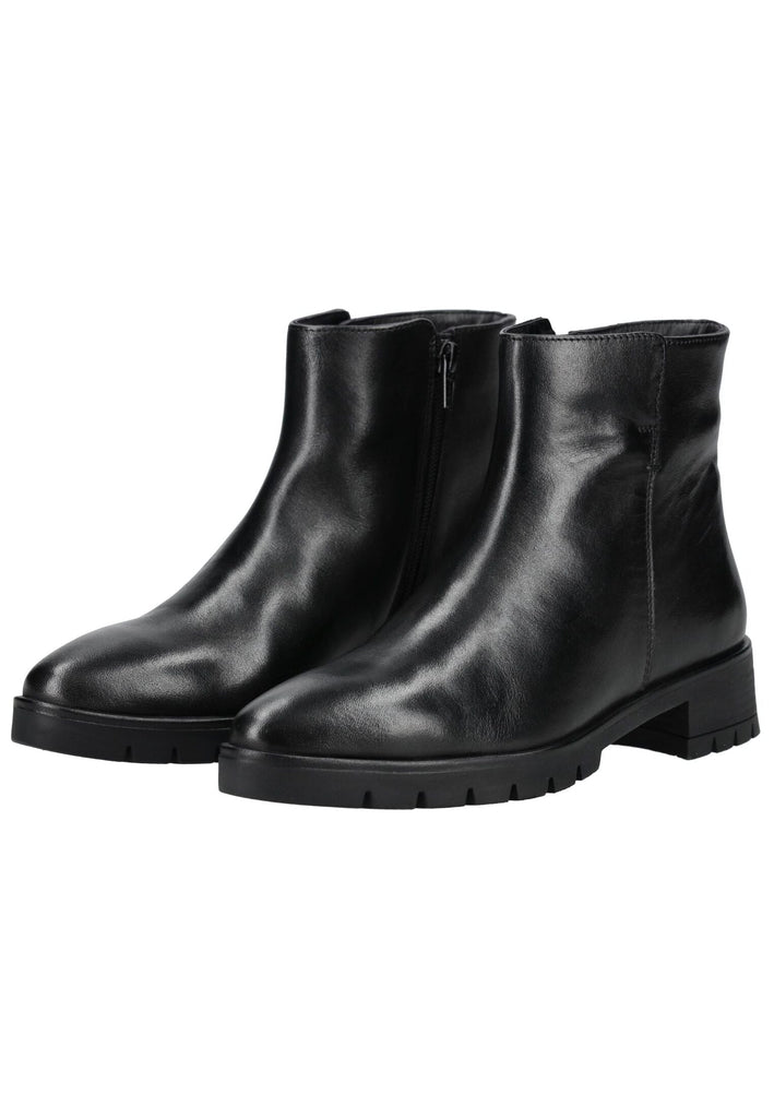 ara Stiefelette Leder Schwarz Lack