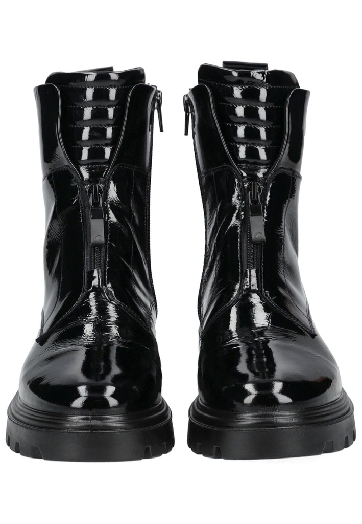 ara Stiefelette Leder Schwarz Lack
