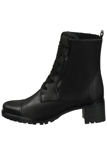 ara Stiefelette Leder Schwarz Warmfutter