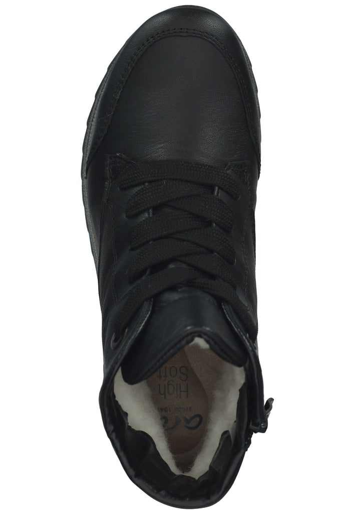 ara Stiefelette Leder Schwarz Warmfutter