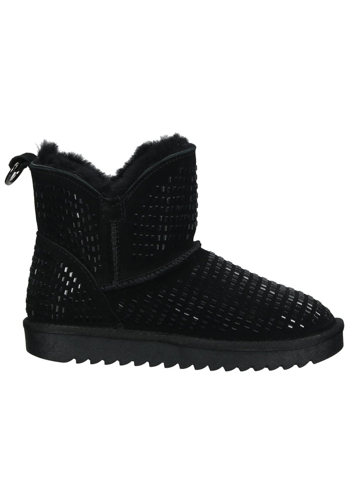 ara Stiefelette Leder Schwarz Warmfutter