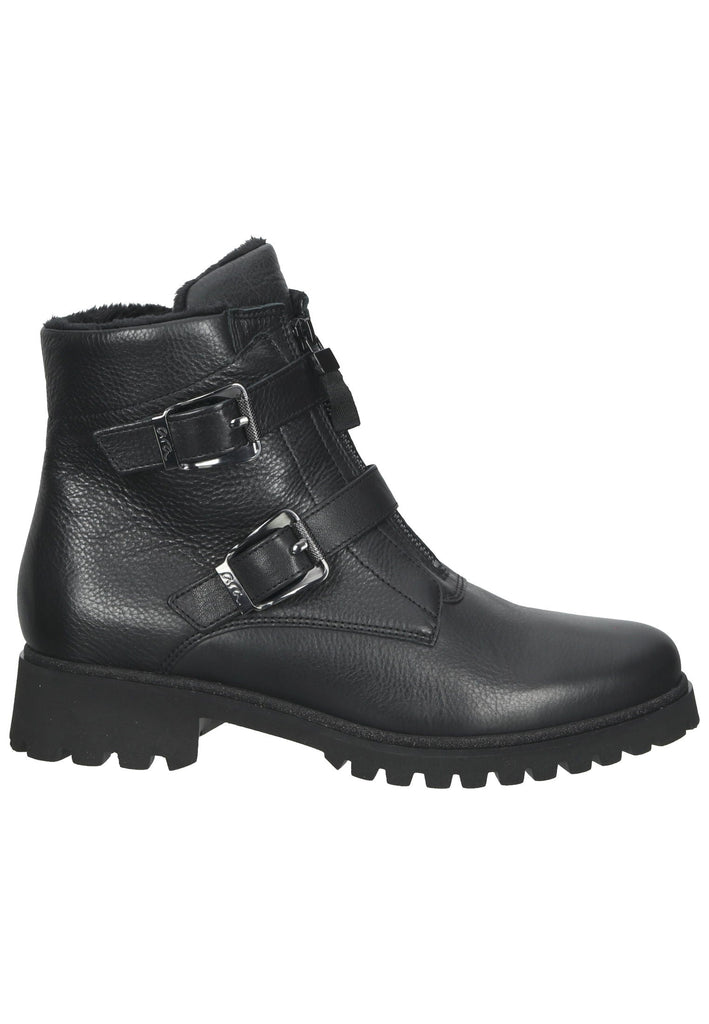 ara Stiefelette Leder Schwarz Warmfutter
