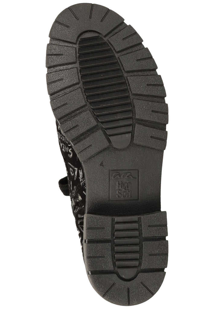 ara Stiefelette Leder Schwarz Warmfutter