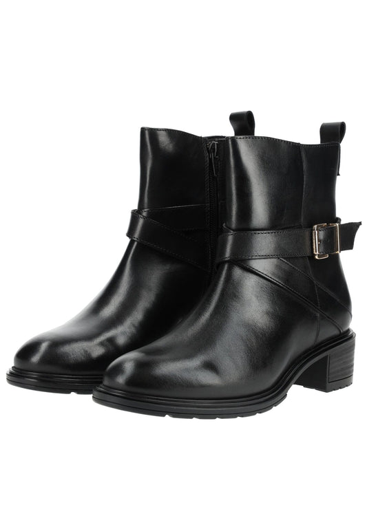 ara Stiefelette Leder Schwarz Warmfutter