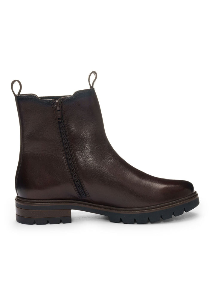 ara Stiefelette Leder/Textil Cacao