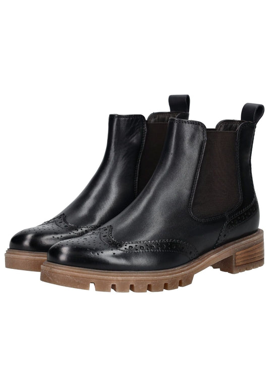 ara Stiefelette Leder/Textil Dunkelblau