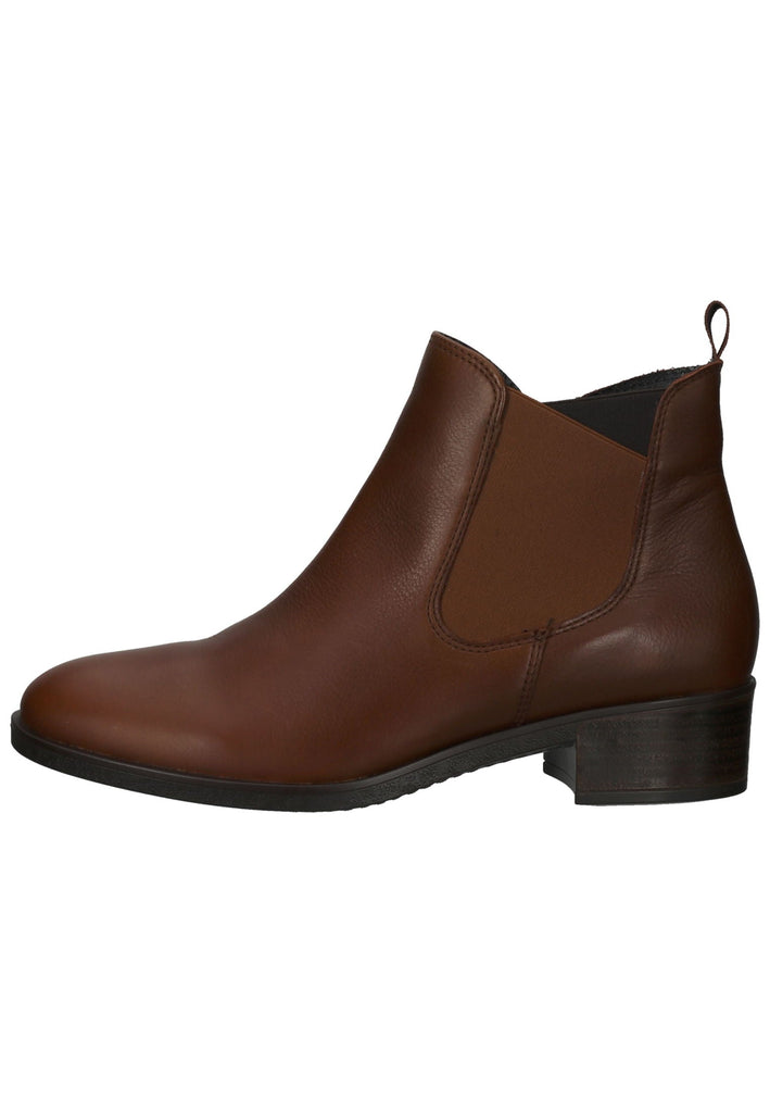 ara Stiefelette Leder/Textil Dunkelbraun