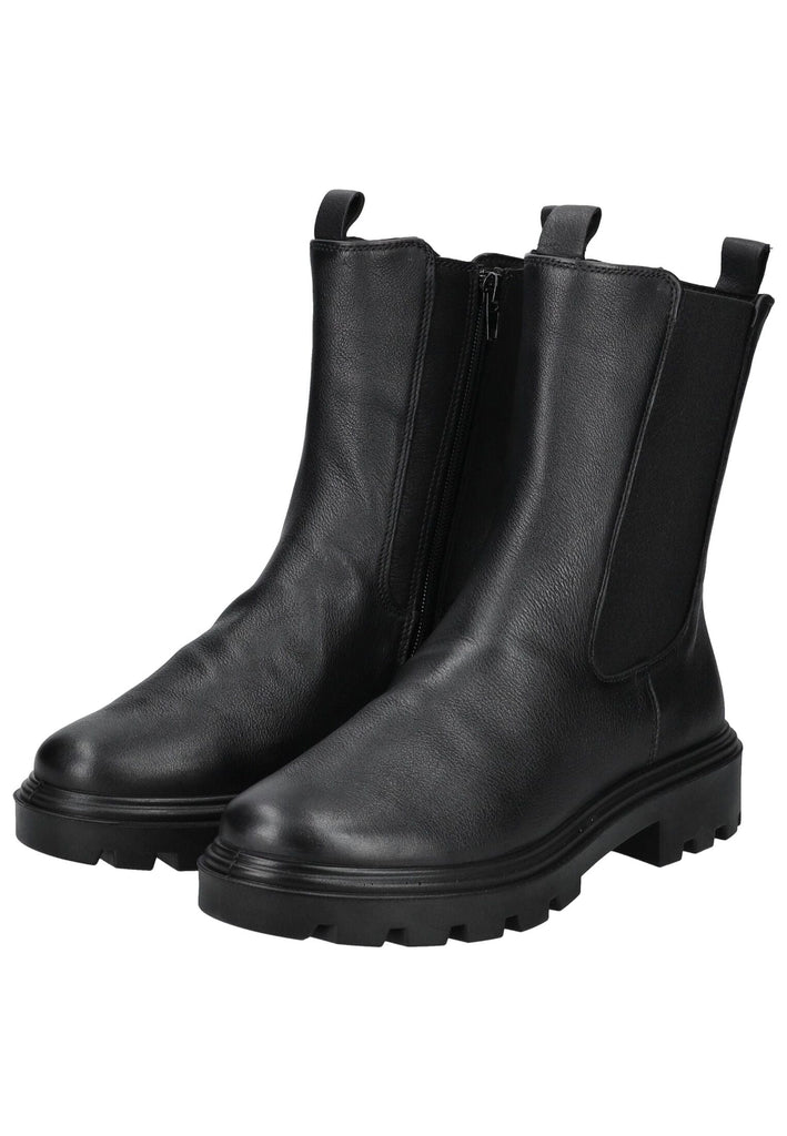 ara Stiefelette Leder/Textil Schwarz