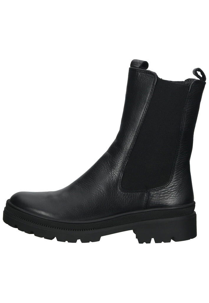 ara Stiefelette Leder/Textil Schwarz