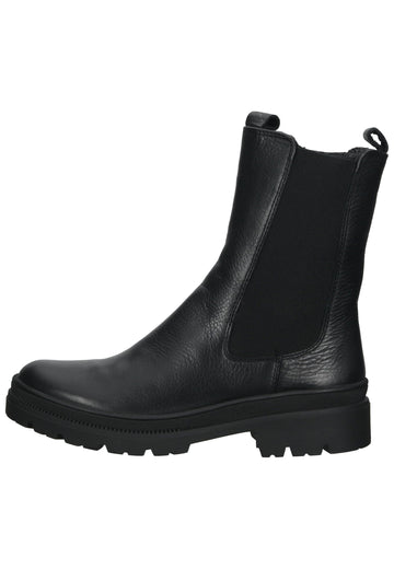 ara Stiefelette Leder/Textil Schwarz