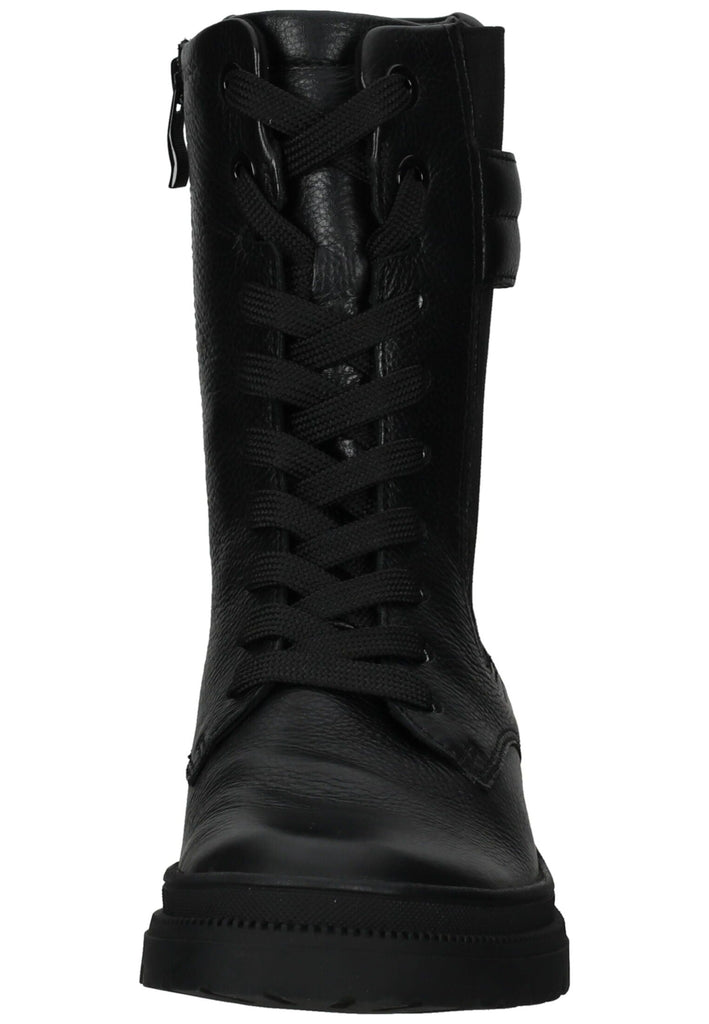 ara Stiefelette Leder/Textil Schwarz