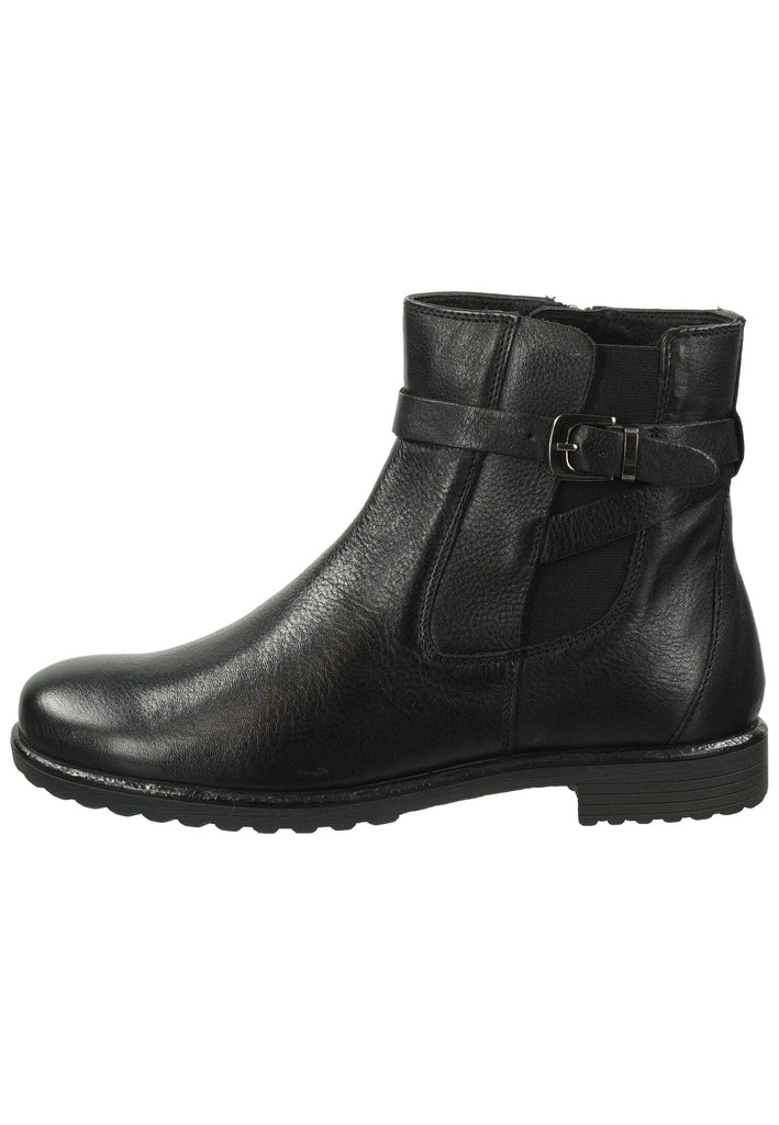 ara Stiefelette Leder/Textil Schwarz