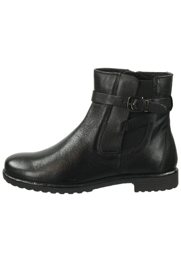ara Stiefelette Leder/Textil Schwarz
