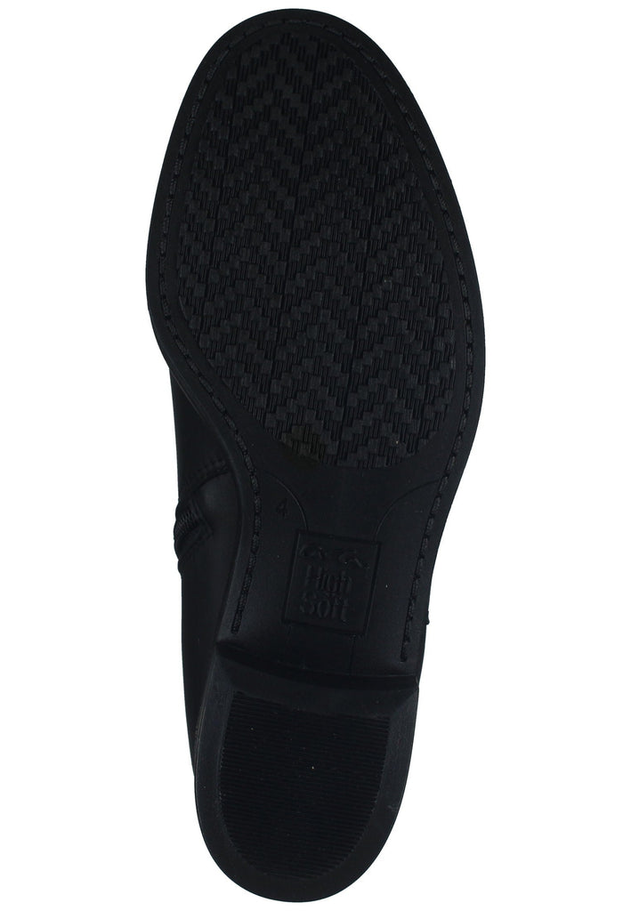 ara Stiefelette Leder/Textil Schwarz