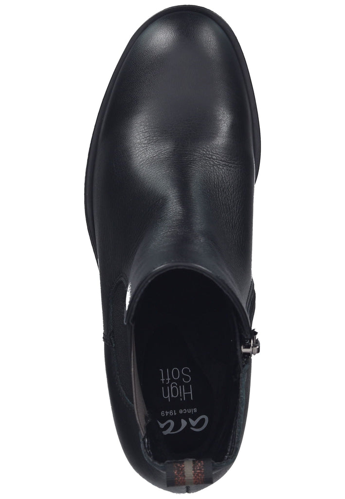 ara Stiefelette Leder/Textil Schwarz