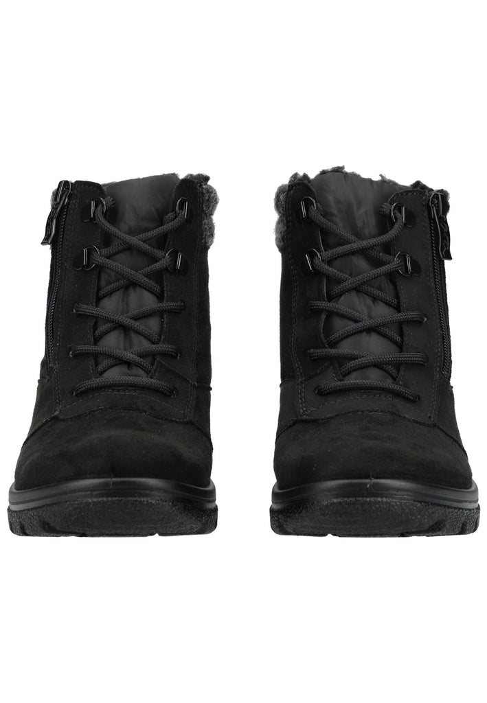 ara Stiefelette Leder/Textil Schwarz Warmfutter