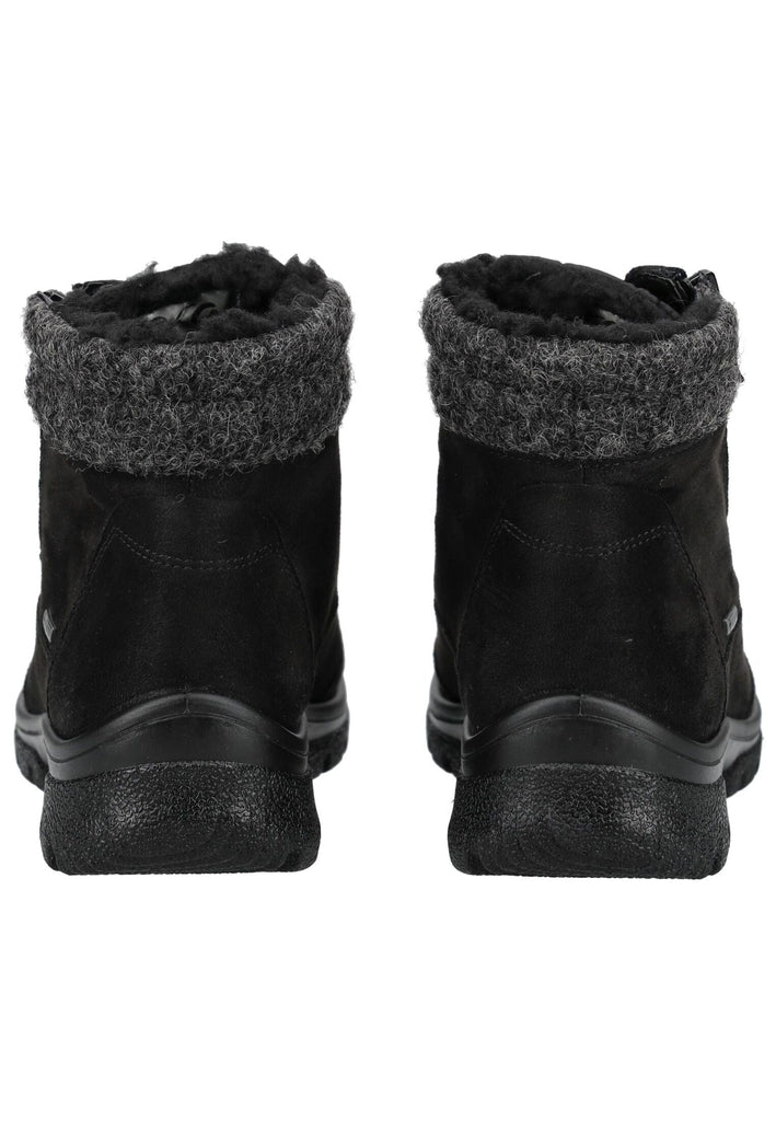 ara Stiefelette Leder/Textil Schwarz Warmfutter