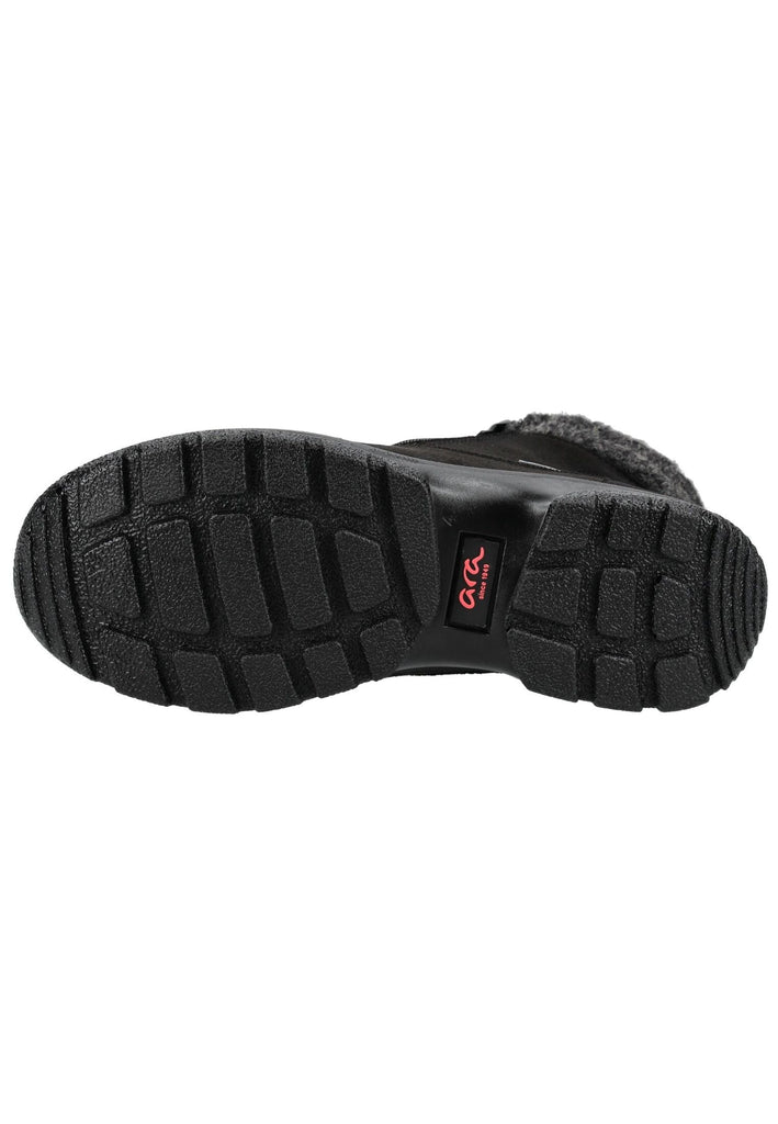 ara Stiefelette Leder/Textil Schwarz Warmfutter
