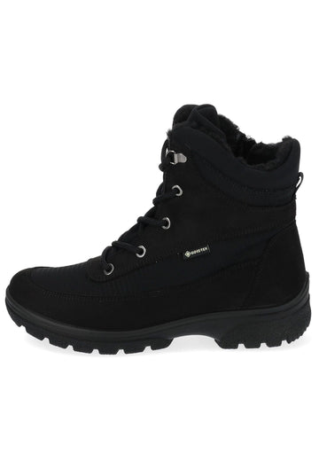 ara Stiefelette Leder/Textil Schwarz Warmfutter
