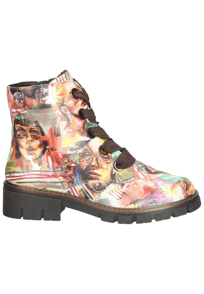 ara Stiefelette Lederimitat Multicolor Warmfutter