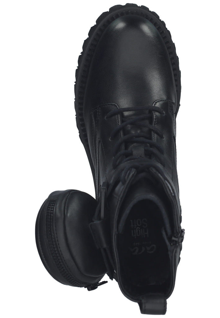 ara Stiefelette Lederimitat Schwarz