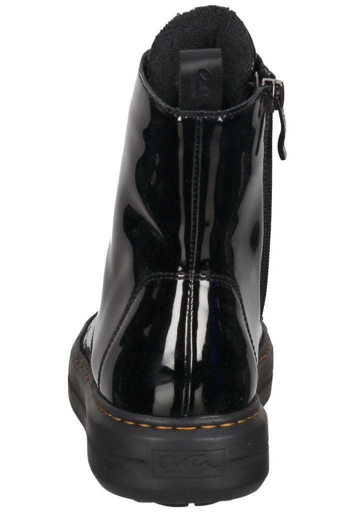 ara Stiefelette Lederimitat Schwarz Lack