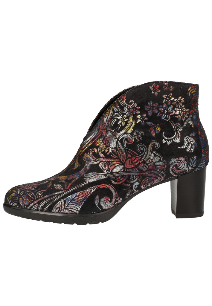 ara Stiefelette Lederimitat Schwarz Multi