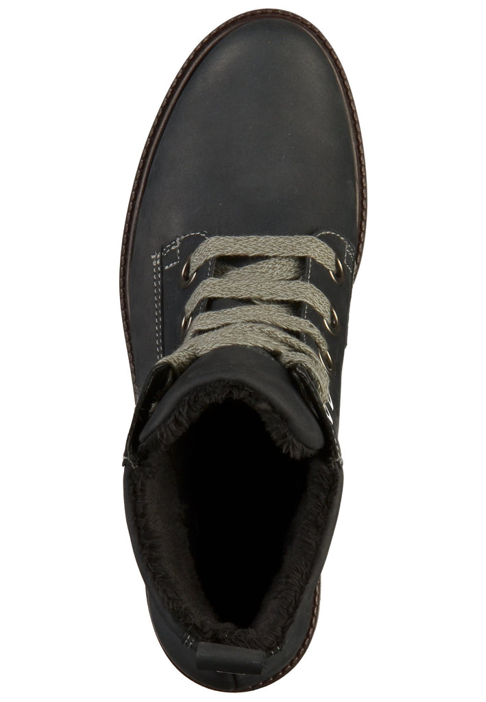 ara Stiefelette Nubukleder Blau