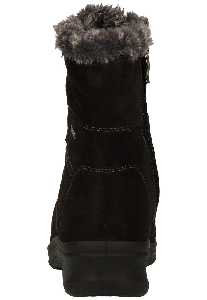 ara Stiefelette Textil Schwarz/Grau Warmfutter