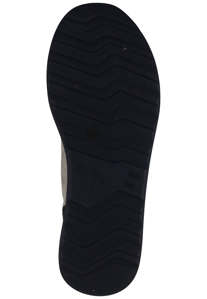 ara Stiefelette Veloursleder Beige/Schwarz