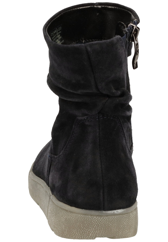 ara Stiefelette Veloursleder Blau