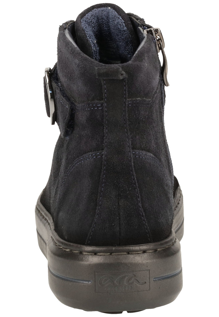 ara Stiefelette Veloursleder Blau