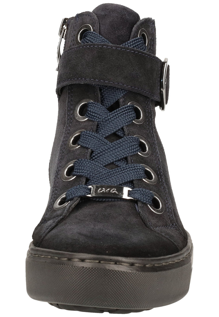 ara Stiefelette Veloursleder Blau