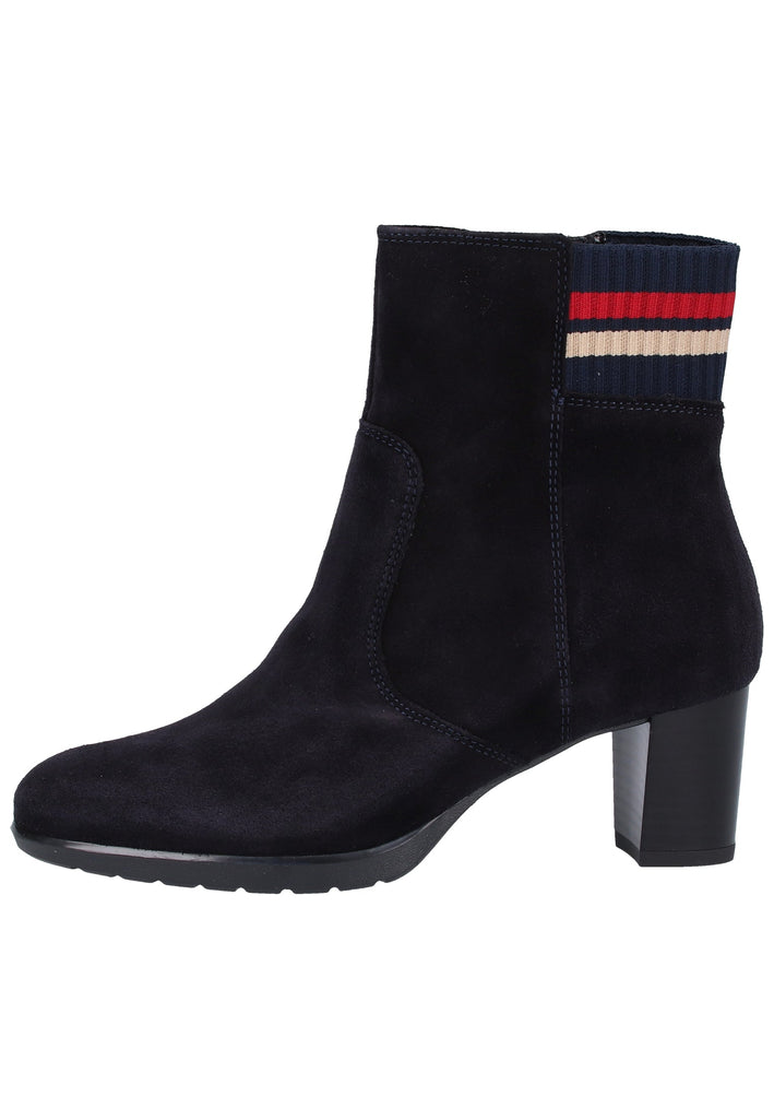 ara Stiefelette Veloursleder Blau/Rot
