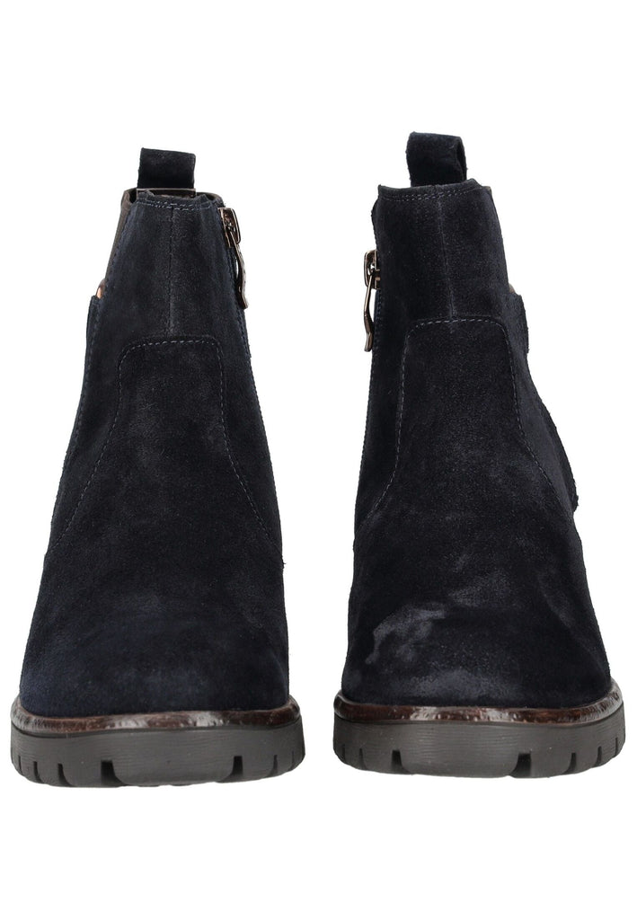 ara Stiefelette Veloursleder Blau Warmfutter