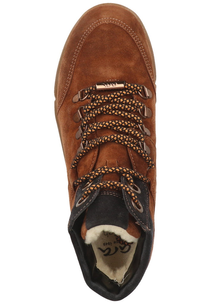 ara Stiefelette Veloursleder Braun Warmfutter