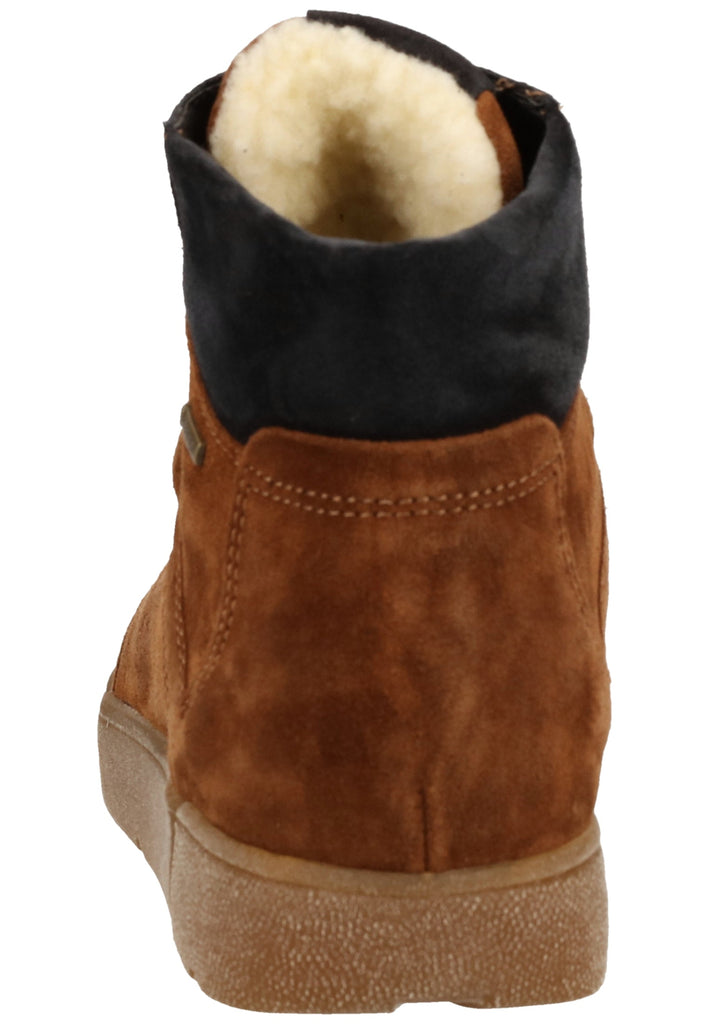 ara Stiefelette Veloursleder Braun Warmfutter