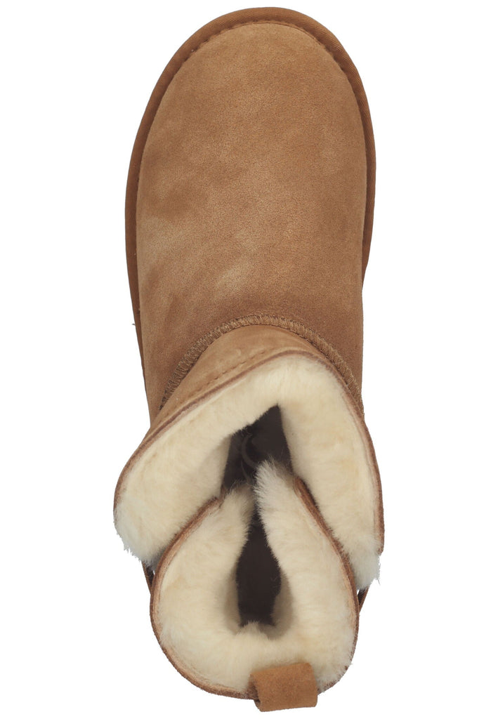 ara Stiefelette Veloursleder Cognac Warmfutter