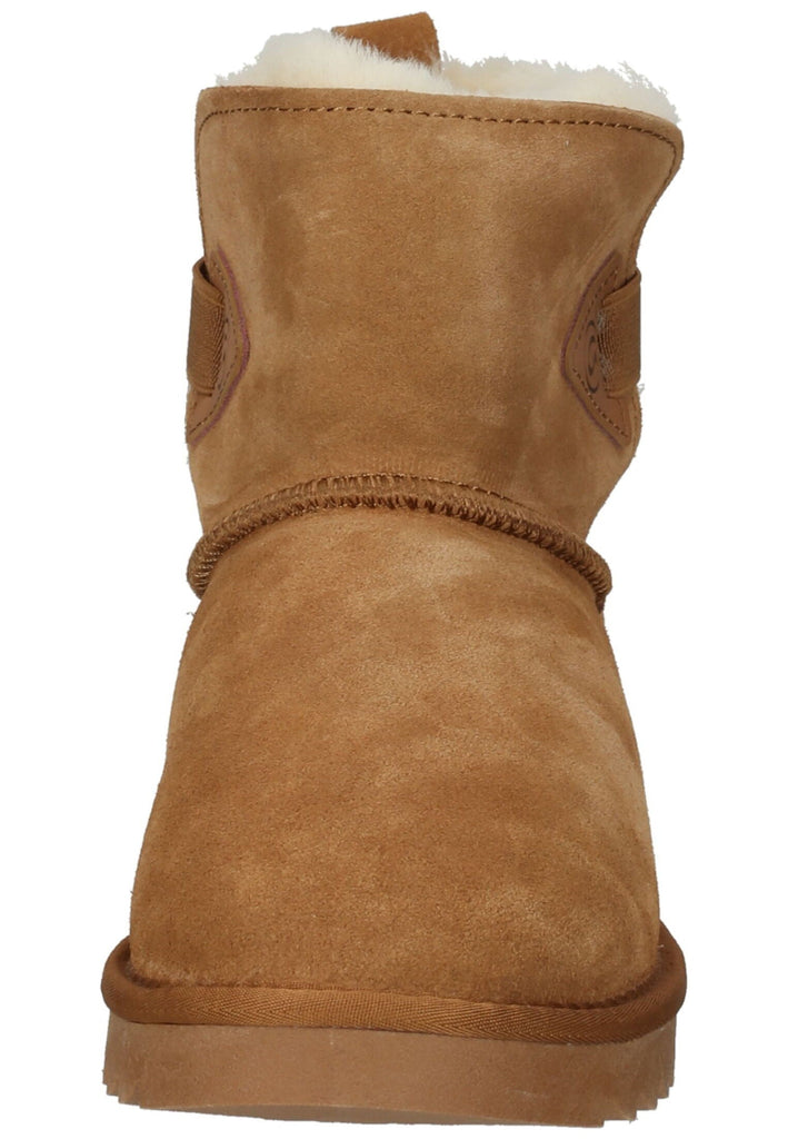 ara Stiefelette Veloursleder Cognac Warmfutter