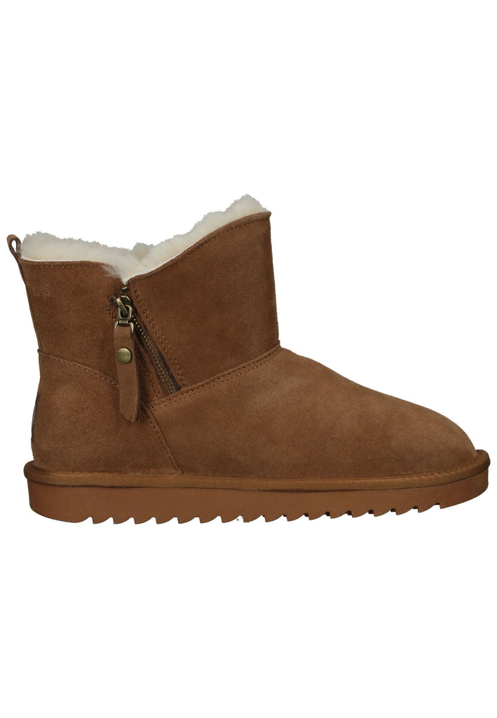 ara Stiefelette Veloursleder Cognac Warmfutter
