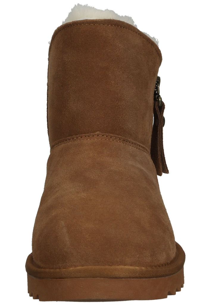 ara Stiefelette Veloursleder Cognac Warmfutter