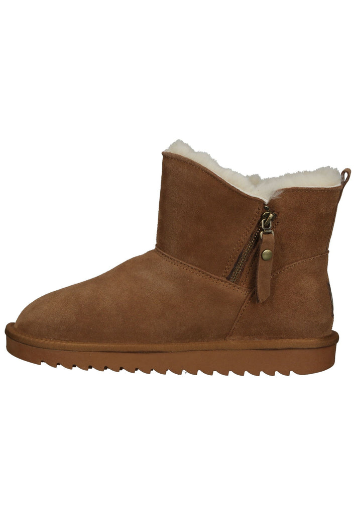 ara Stiefelette Veloursleder Cognac Warmfutter