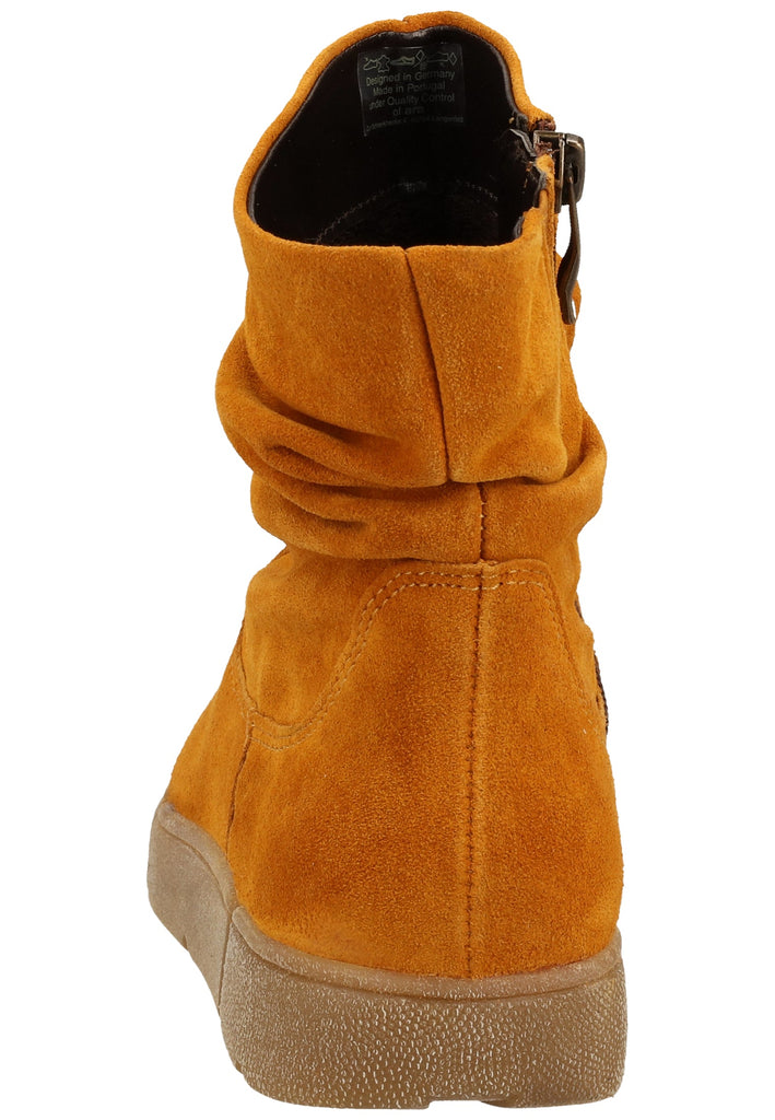 ara Stiefelette Veloursleder Curry